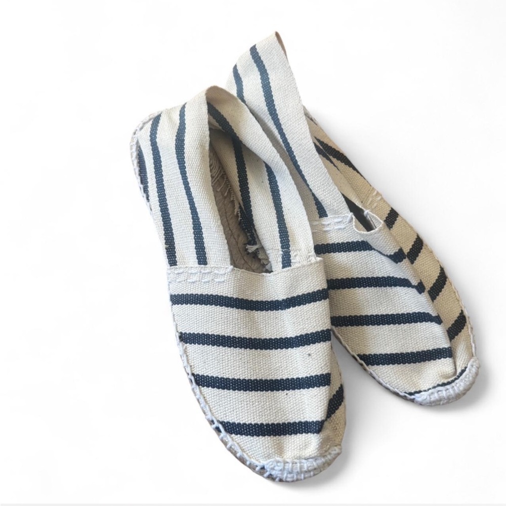 Striped Espadrille Flats